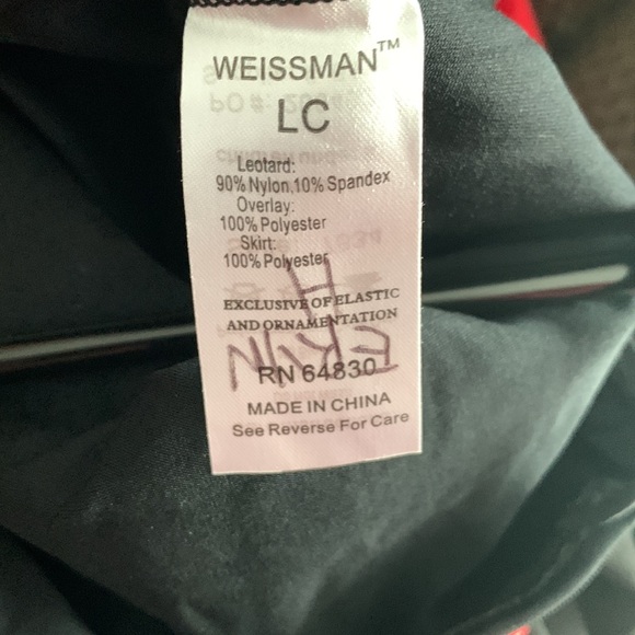 Weissman Lyrical Costume LC Large Child - Picture 3 of 3